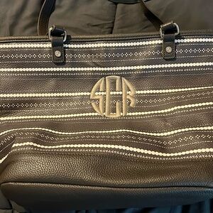 Thirty one tote embroidered with SCR